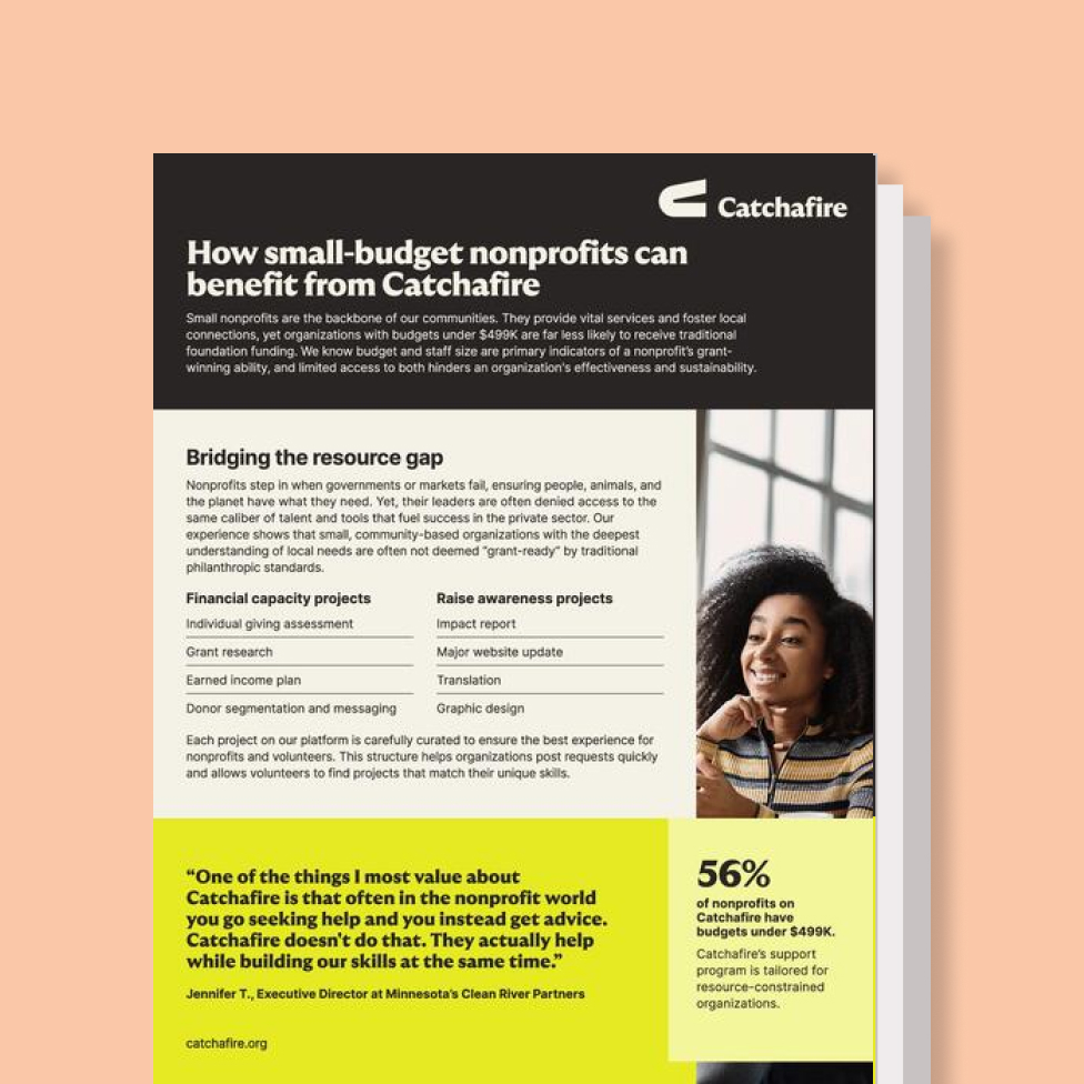 How small-budget nonprofits can benefit from Catchafire (1)