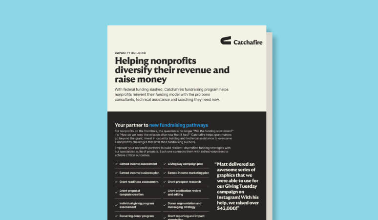 Helping nonprofits diversify their revenue and raise money