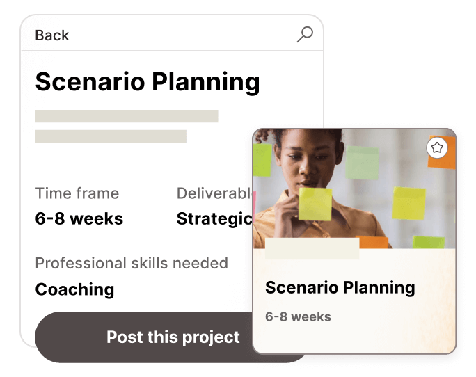 Step two - Customize and post your project