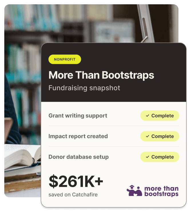 Fundraising snapshot of More Than Bootstraps nonprofit