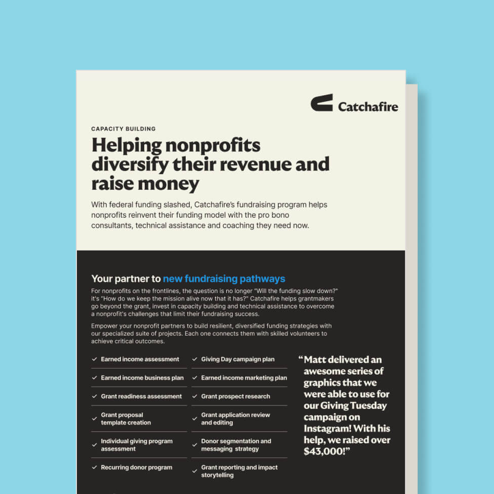 Helping nonprofits diversify their revenue and raise money